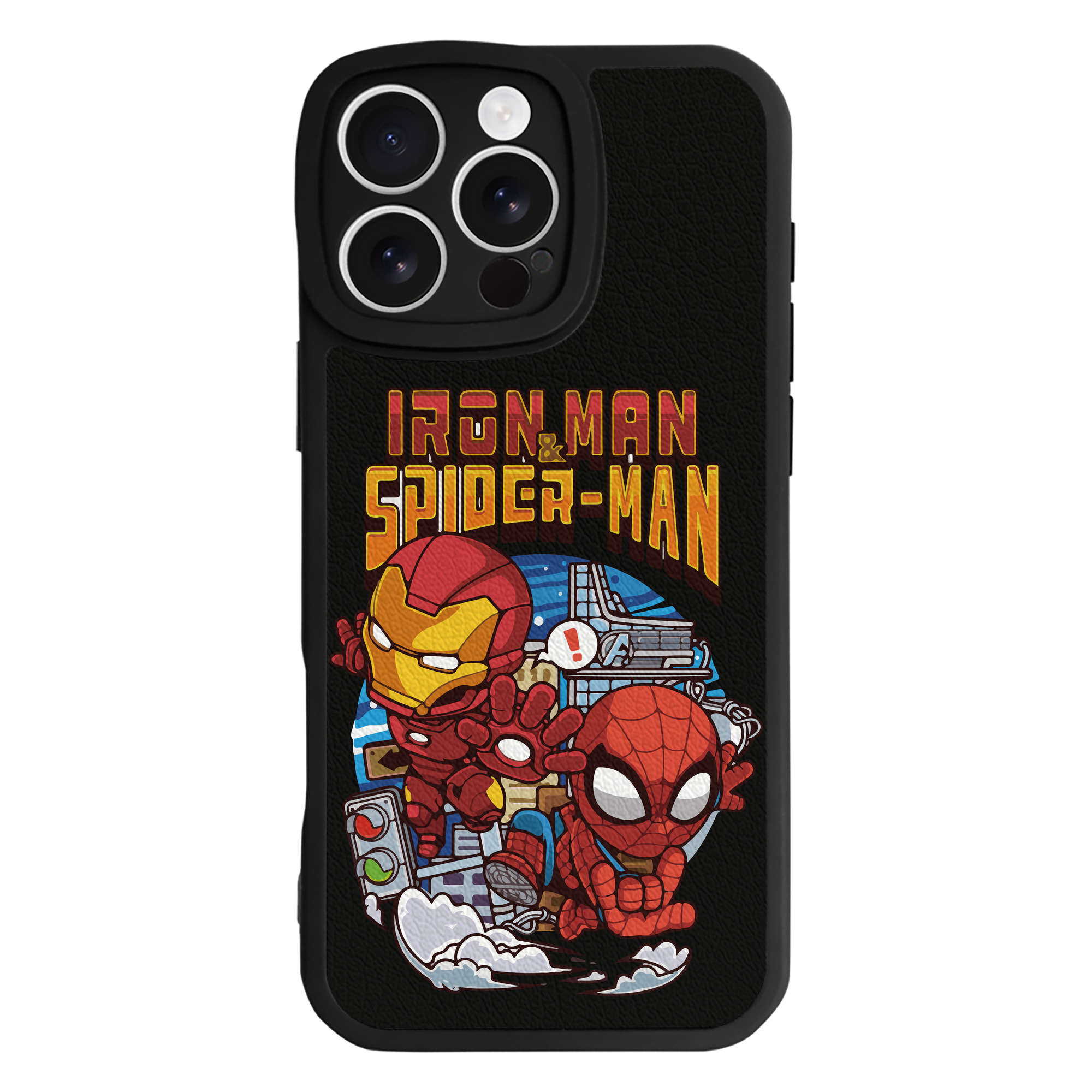 （画像用） アベンジャーズ The Avengers 【iPhone 16シリーズ対応】シリコンスマホケース（レザー調） 材質：シリコン